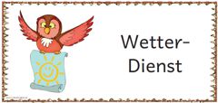 Diensteschilder Eulen