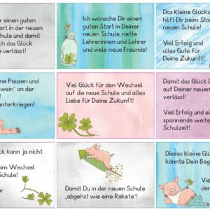 Kärtchen zum Abschied von der Grundschule