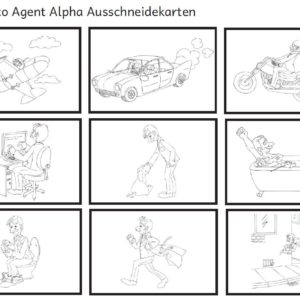 Differenzierte Lese-Lotto Vorlage Agent Alpha