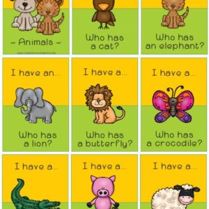 I have, who has? Animals