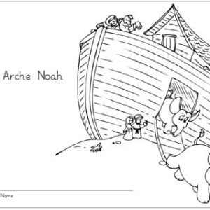 Lese- und Ausmalheft: Arche Noah