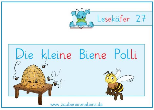 Lesekäfer: Die kleine Biene Polli