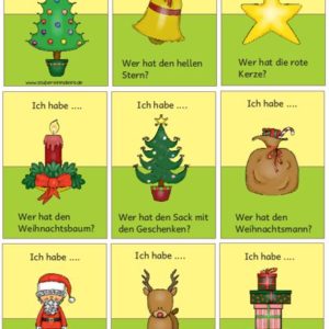 Lesespiel Weihnachten