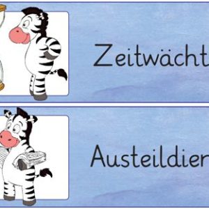 Klassendienst Zebra