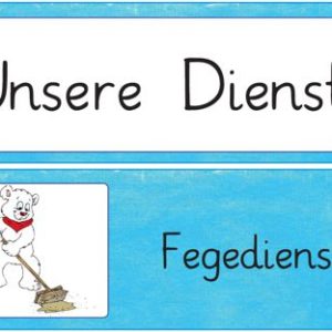 Diensteschilder Eisbärenklasse