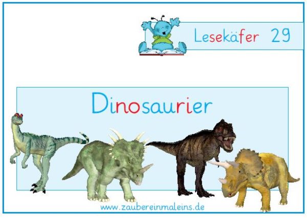 Lesekäfer: Dinosaurier