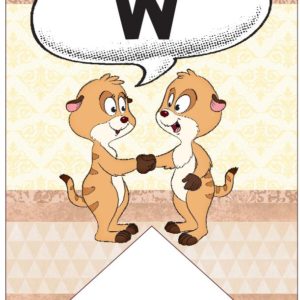 Willkommenswimpel Erdmännchen 1./2./3. und 4. Klasse