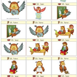 Bildlesespiel Eule