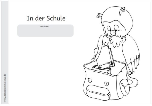 Ausmalheft Grundregeln Eule