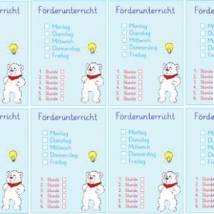 Karten für den Förderunterricht - Eisbären