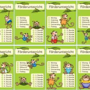 Förderkarten Affen