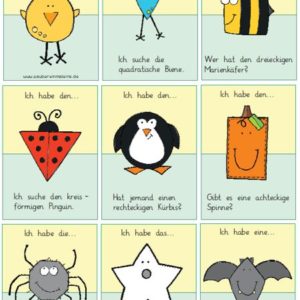 Lesespiel Formen 2