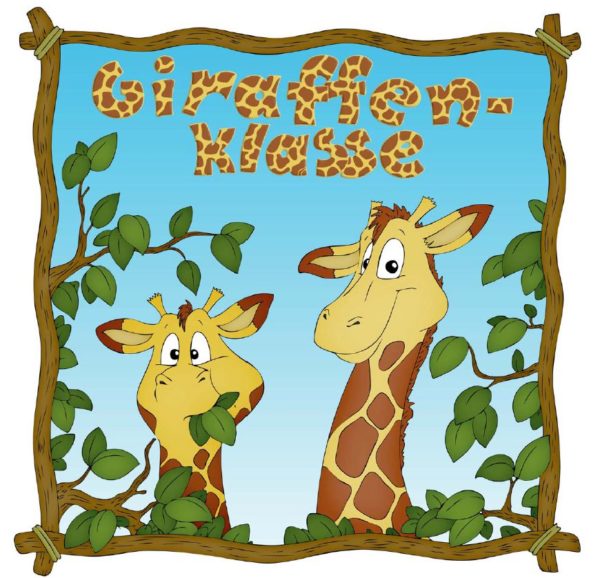 Türschild Giraffenklasse