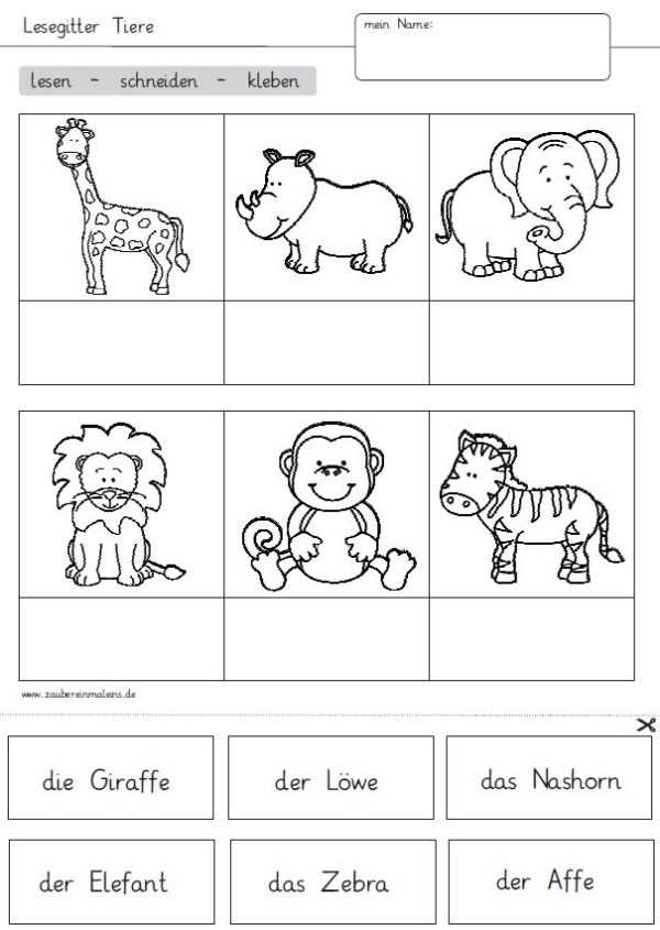 10 einfache Lesegitter