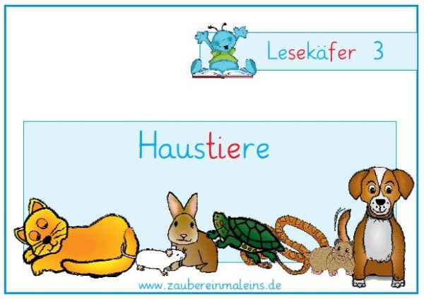Lesekäfer: Haustiere
