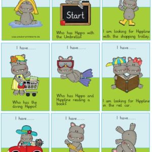 Reading game: Hippo & Hippline