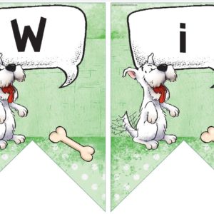 Willkommenswimpel Hunde 1./2./3. und 4. Klasse