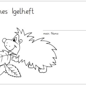 Schreibstreifenheft Igel