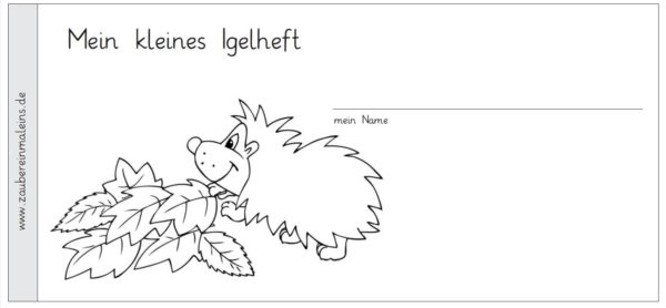 Schreibstreifenheft Igel