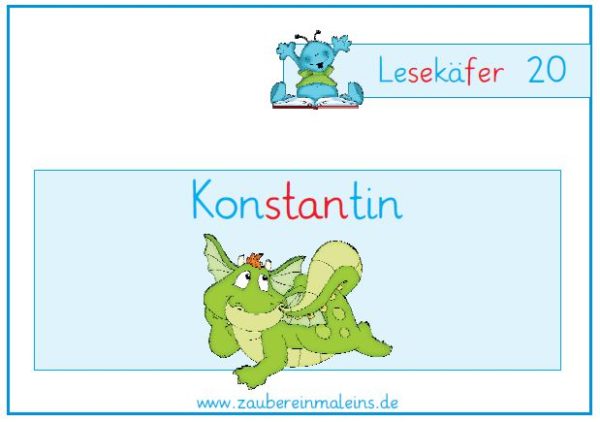 Lesekäfer: Konstantin