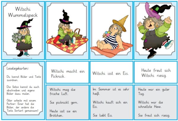 Leselegekarten Witschi Wummelspeck - Ergänzungsset