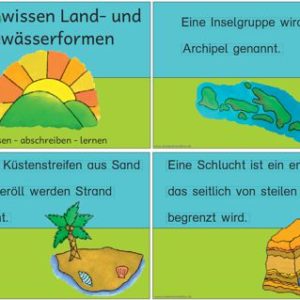 Miniwissen: Land- und Gewässerformen