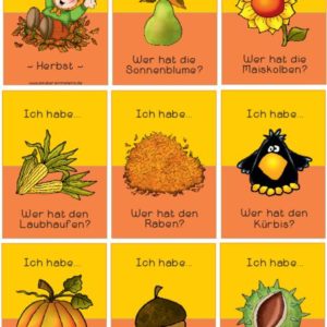 Lesespiel Herbst