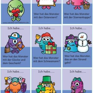 Lesespiel Monster II