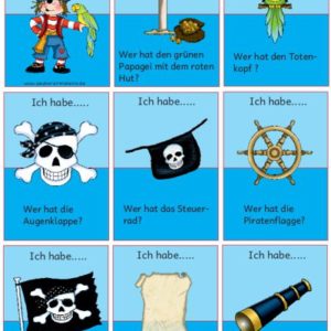 Lesespiel Piraten
