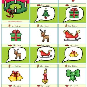 Bildlesespiel Advent und Weihnachten