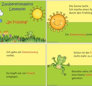 Lesespiel Frühling