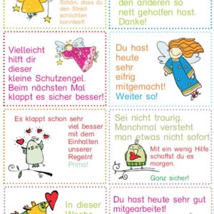 80 Lob- und Rückmeldekärtchen