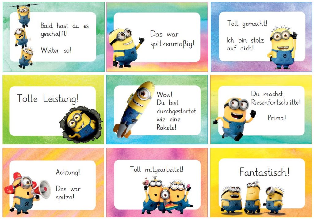 90 coole Lobkärtchen Zaubereinmaleins Shop