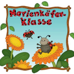 Türschild Marienkäferklasse