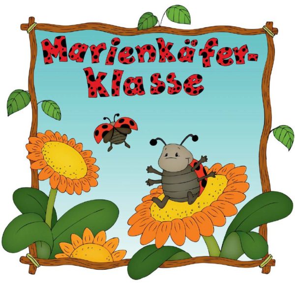 Türschild Marienkäferklasse