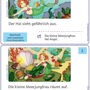 Lese- und Abschreibkartei Meerjungfrau