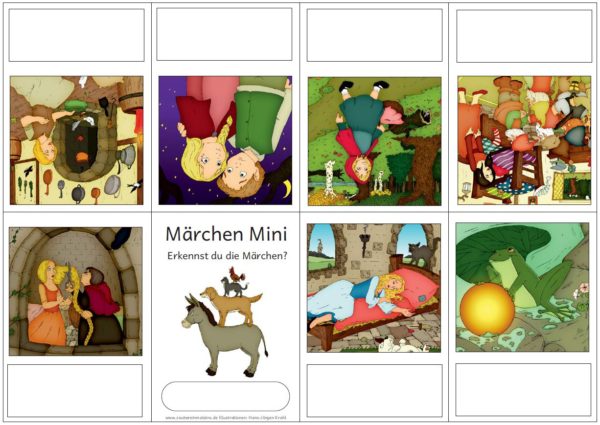 Mini-Faltheft: Erkennst du die Märchen?