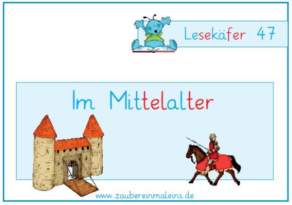 Lesekäfer: Im Mittelalter