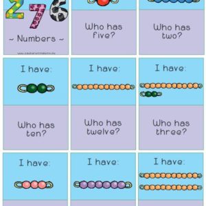 I have, who has? Numbers