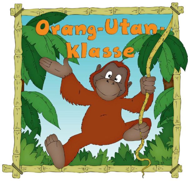 Türschild Orang-Utan-Klasse