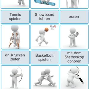 36 Pantomime Kärtchen