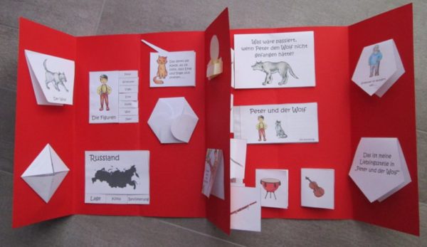 Lapbook Peter und der Wolf