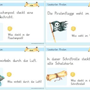 Lesekarten Piraten