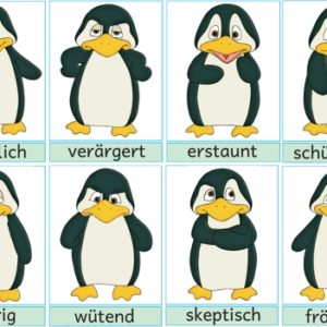 Aushänge Gefühle Pinguin