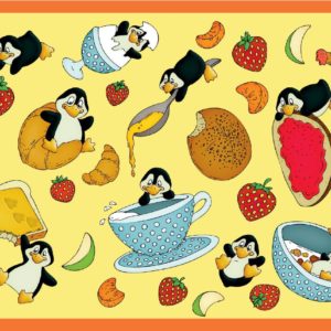 Platzset Frühstück Pinguine