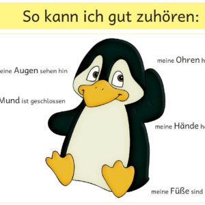 Plakat: So gut kann ich zuhören!