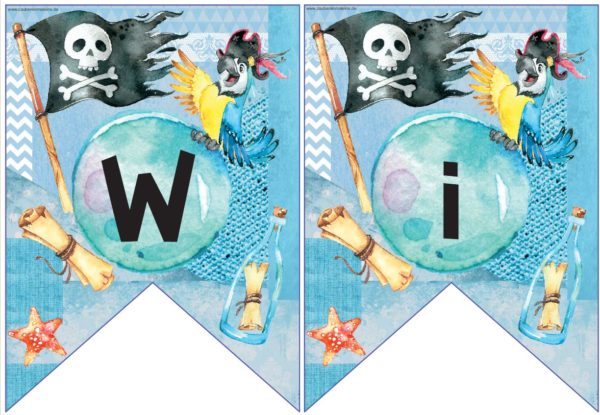 Willkommenswimpel Piraten