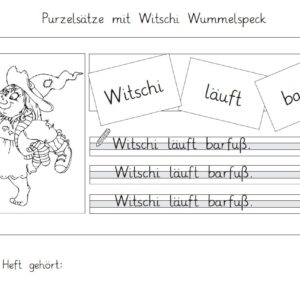 Purzelsätze mit Witschi Wummelspeck - ein Arbeitsheft