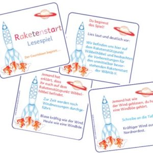 Lesespiel Raketenstart