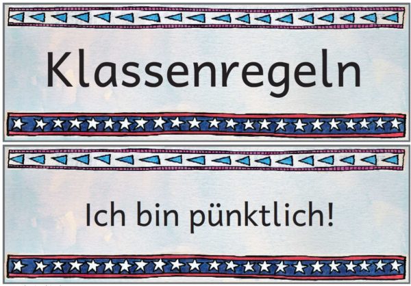 Klassenregeln in reiner Textform